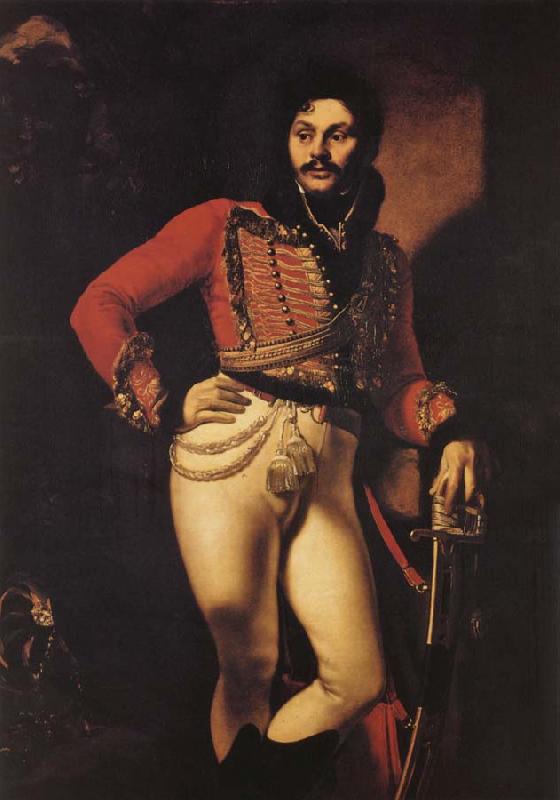 Orest Kiprensky Portrait of Life Guard Colonel Yevgraf Davydov France oil painting art